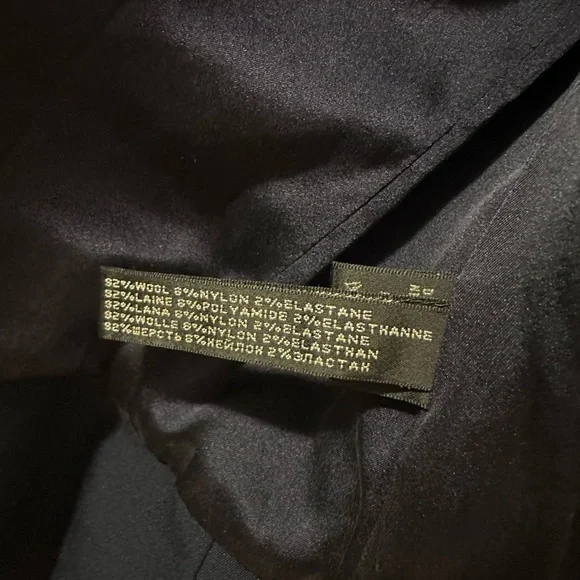 Ralph Lauren Elegant Navy Peplum Wool Jacket with stretch - Picture 3 of 3